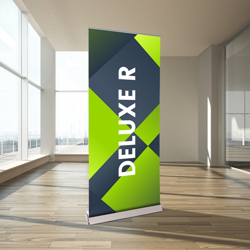 Show details for Deluxe R Pull Up Banner