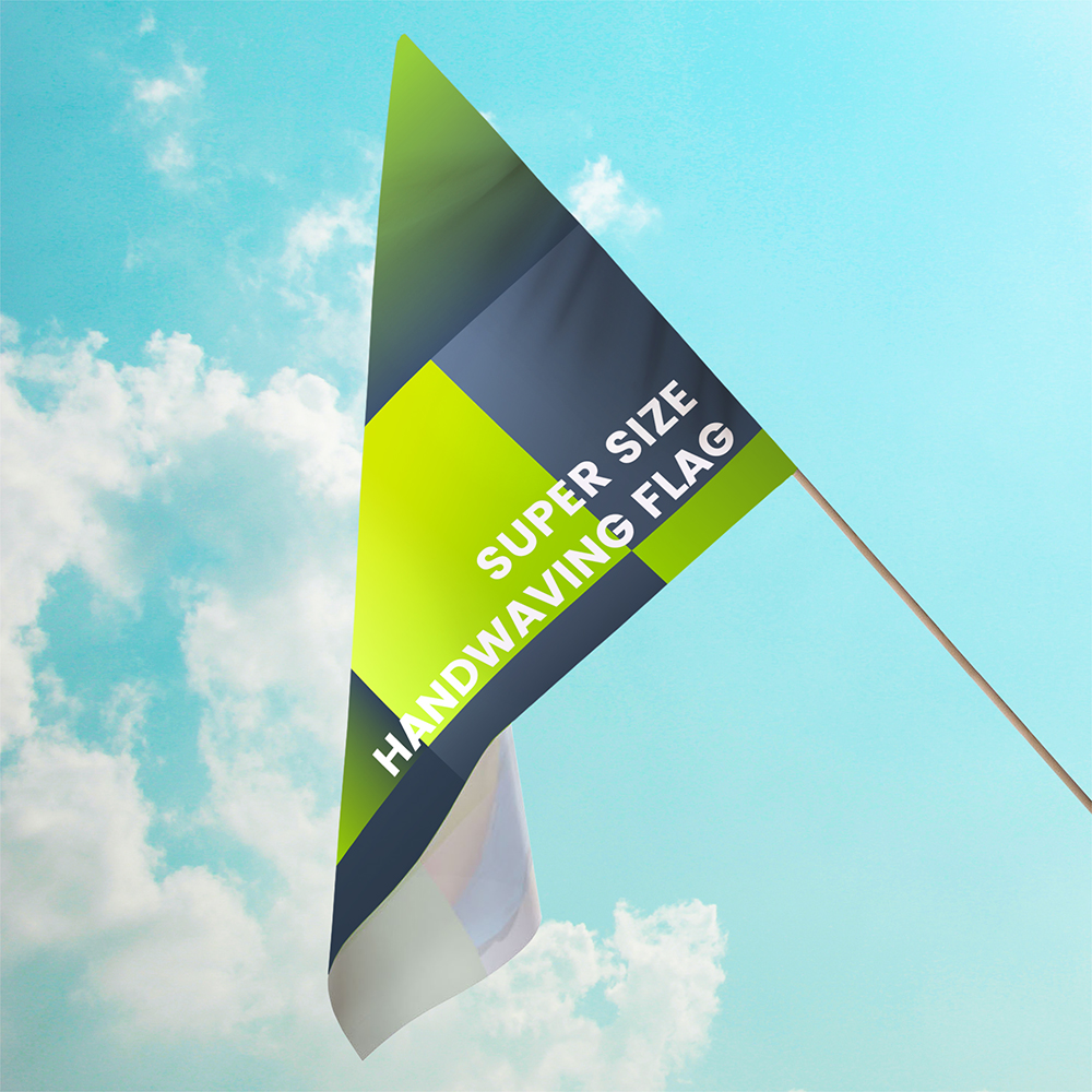 Show details for Supersize Hand Waving Flag