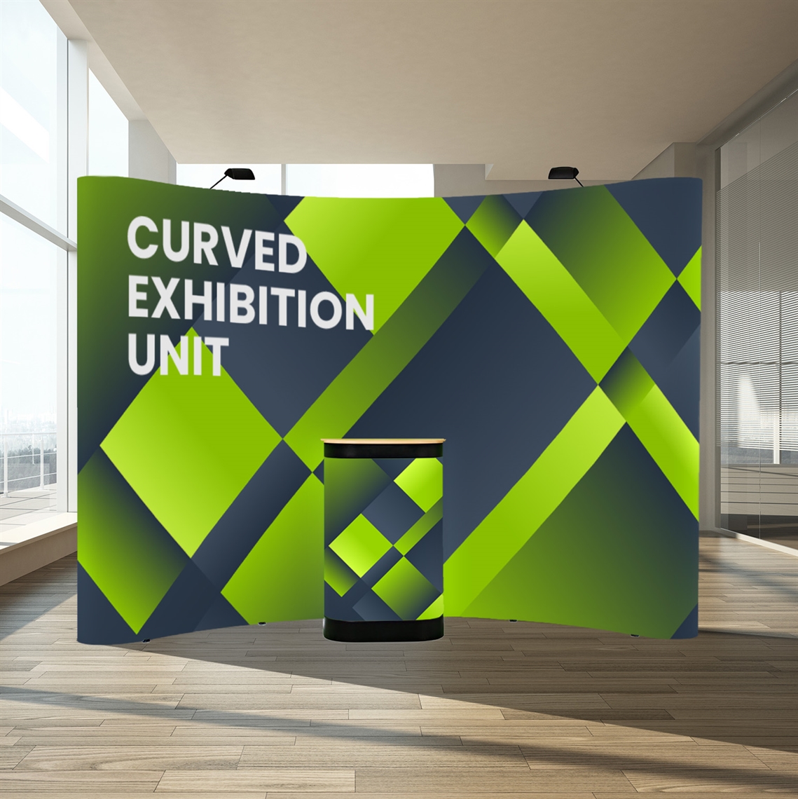 Show details for Curved Exhibition Unit